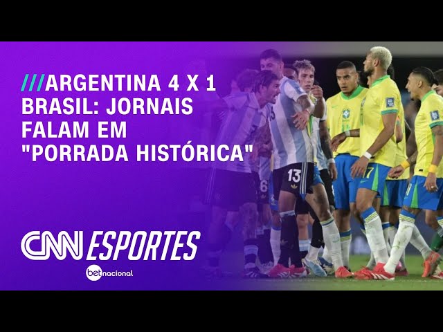 Imprensa mundial repercute derrota do Brasil por 4 a 1 para Argentina | CNN NOVO DIA