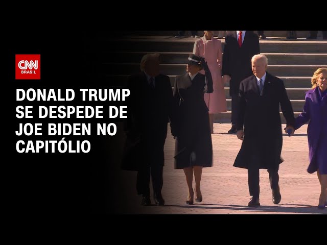 Donald Trump se despede de Joe Biden no Capitólio | CNN NA POSSE DE TRUMP