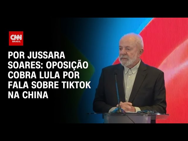 Oposição critica falas de Lula e Janja sobre TikTok em reunião com Xi Jinping | CNN PRIME TIME