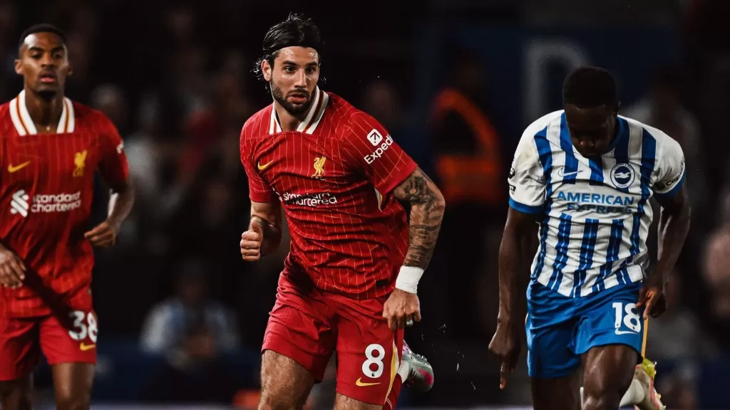 Brighton vira sobre Liverpool e mantém sonho europeu vivo