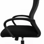 Cadeira De Escritório Ergonômica Presidente Com Encosto (Preto)