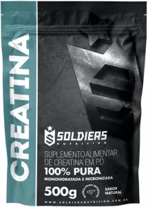 Creatina Monohidratada 500g - 100% Pura Importada - Soldiers Nutrition