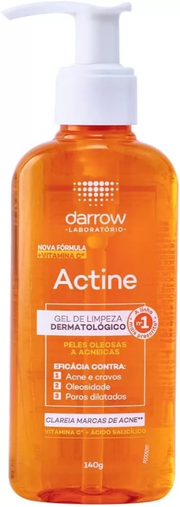 Darrow Actine Gel De Limpeza + Vit C Pele Oleosa