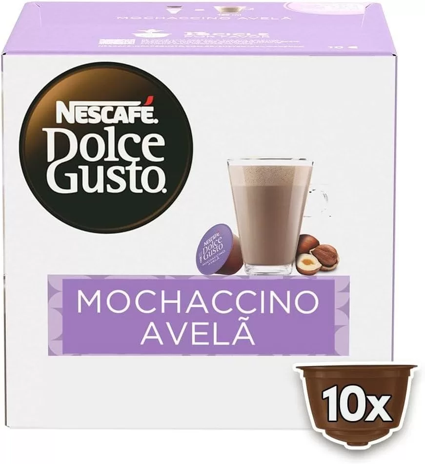 Dolce Gusto Mochaccino Em Cápsula Avelã Nescafé Caixa 170G 10