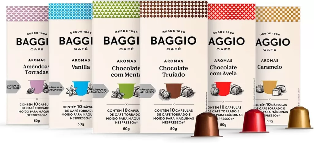 Kit de Cápsulas de Café Experience Baggio Café, compatível com