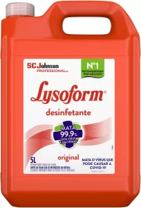 Lysoform Original, Desinfetante Líquido, Limpeza Pesada e Eficiente, 5L