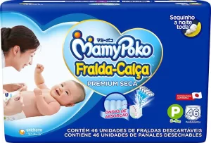 MamyPoko Fralda-Calça Premium Seca P 46 Unidades