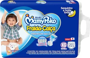 MamyPoko Fralda-Calça Premium Seca Xg 52 Unidades