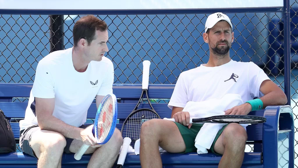Novak Djokovic e técnico Andy Murray encerram parceria após seis meses