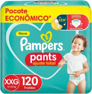Pampers Fralda Calça Premium Care Ajuste Total, 1 Unidade