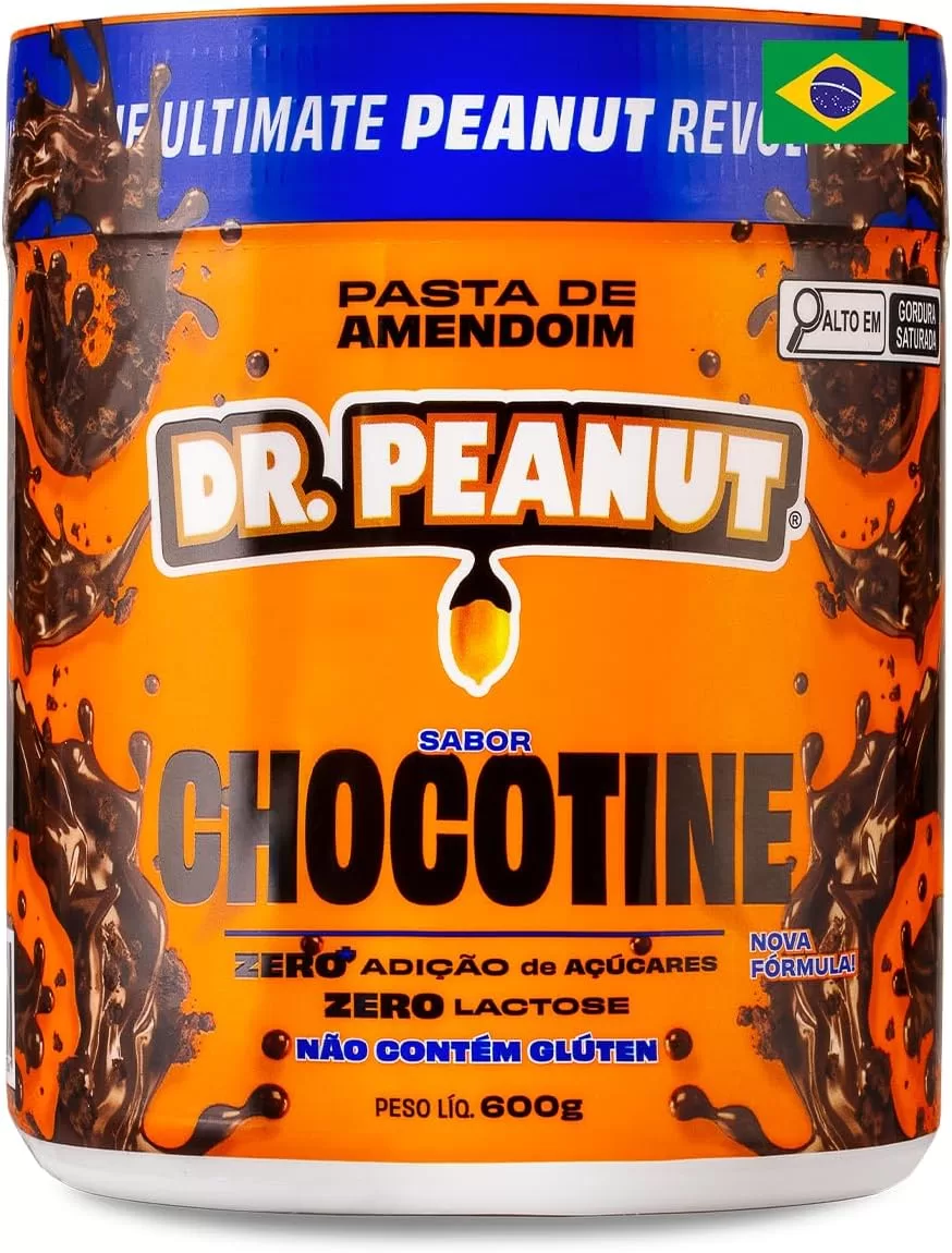 Pasta de Amendoim DR. Peanut Chocotine 600G - Com Whey