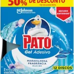 Pato Desodorizador Gel Adesivo 2 Refis Marine, Limpeza Banheiro, Vaso