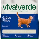 Viva Verde Areia Higiênica Biodegradável para Gatos Grãos Finos 4kg
