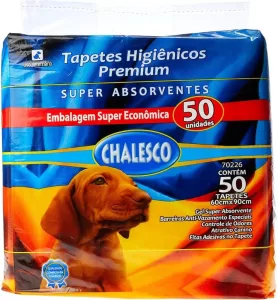 Chalesco Tapete Higienico Premium 50 Unidades 90x60 cm