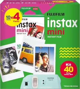 Fujifilm Instax Mini - Filme Com 40 Fotos, Borda Branca,