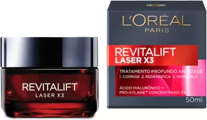 L'Oréal Paris Creme Facial Anti-idade Laser X3 Diurno Revitalift, 50ml
