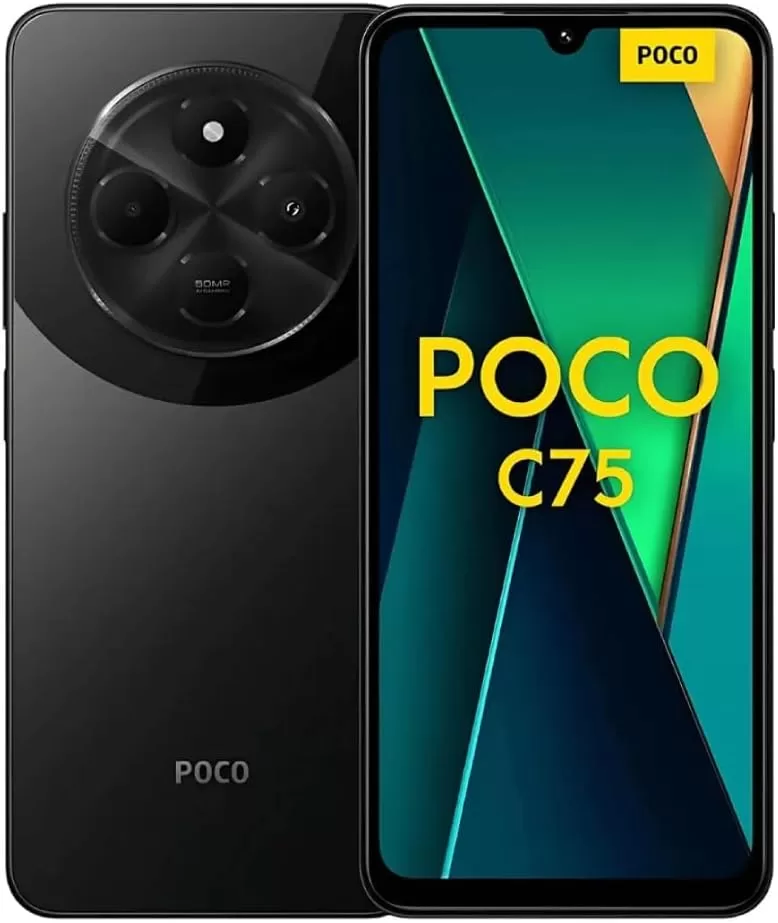 Smartphone Xiaomi Poco C75 NFC Black (Preto) 8GB RAM 256GB
